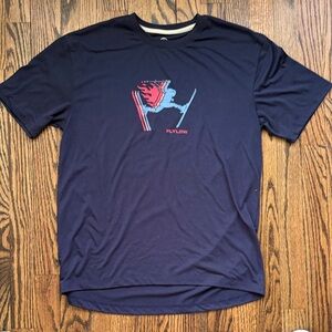 Flylow - Flame Daffy T-shirt Men's Navy Graphic Short-Sleeve Shirt